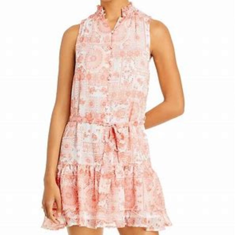 AQUA Kerianne High Neck Mini Dress